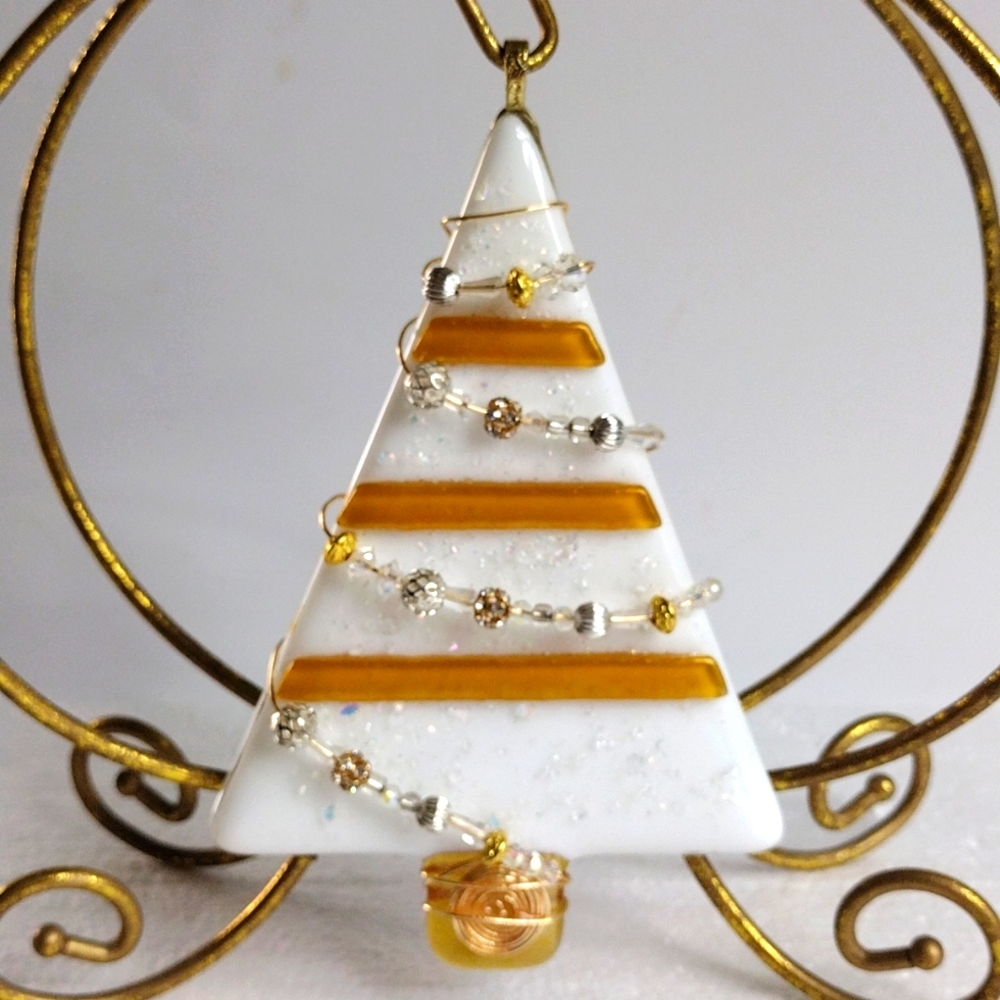 Glass Tree Ornament